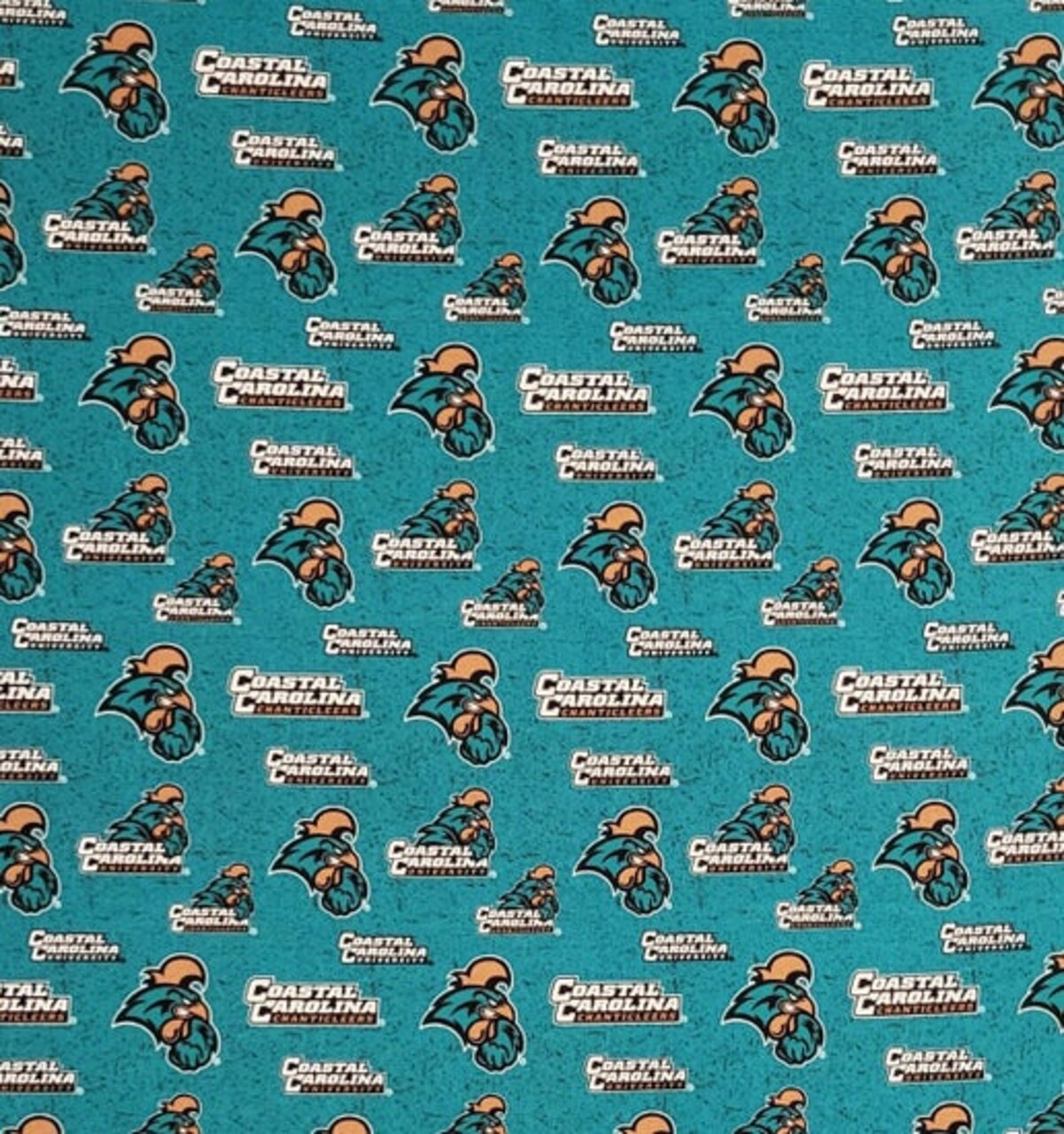 Licensed NCAA Coastal Carolina University CCU-1178 Cotton Fabric by the Yard